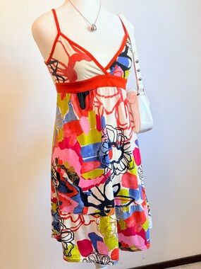 Y2K Roxy Babydoll Halter Mini Dress